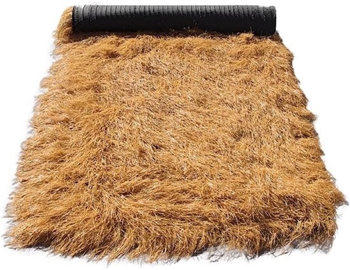 Strodak Rol - Kunstgras Dak - Terras Decoratie - Waterdicht PE Materiaal - 1 x 15 Meter - Geel