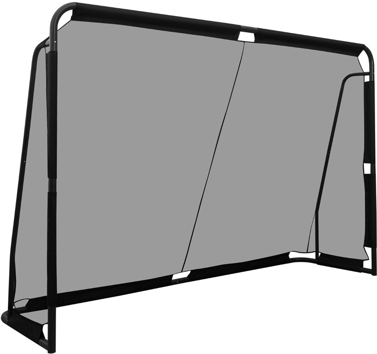 SureDeal® - Sportspeelgoed - Voetbaldoel Voetbalnet - Metalen Trainingsuitrusting - Buitenvoetbal - 300x91x200 cm - Zwart