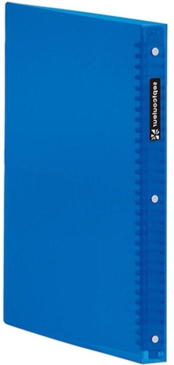 Ringband - Schrift Map - Documenten Organiseren - Lichtgewicht Kunststof Ringen - A4 90 Pagina's - Blauw
