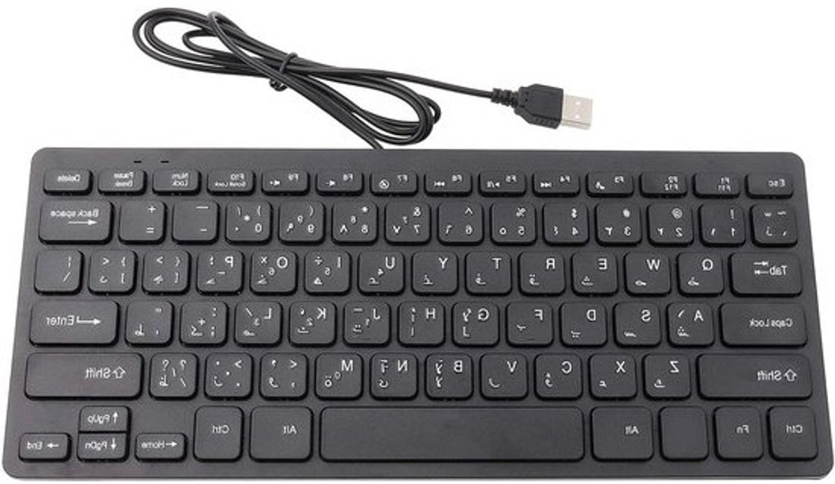 Mini USB Toetsenbord - Klein Toetsenbord Compact Toetsenbord - Stil Typen - Ultradun Ontwerp