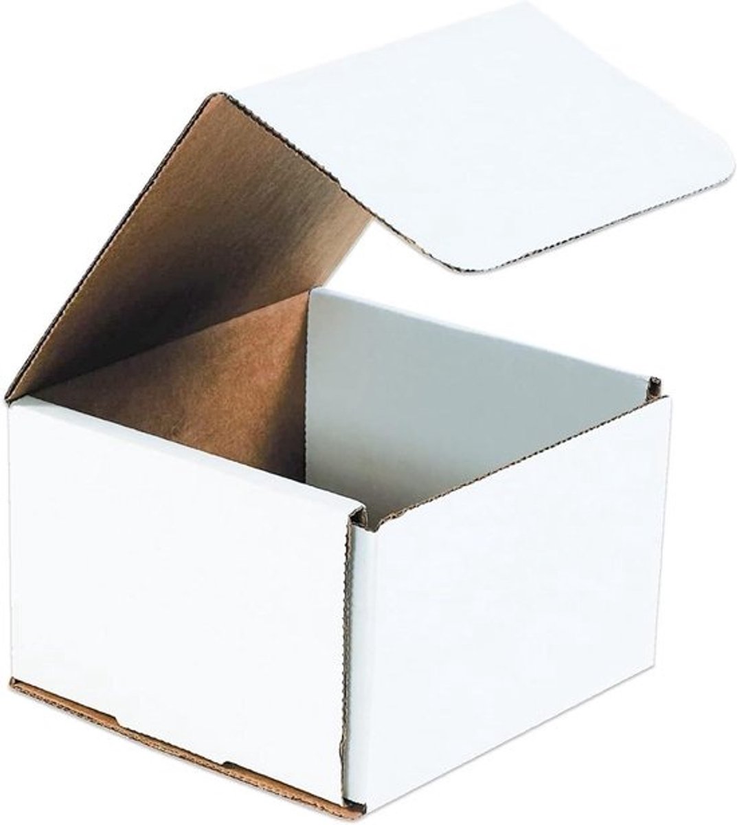 Gegolfde Mailers - Verzenddozen Karton - Veilig Verzenden - Dubbele Wand Bescherming - 8x8x6 inch - Wit