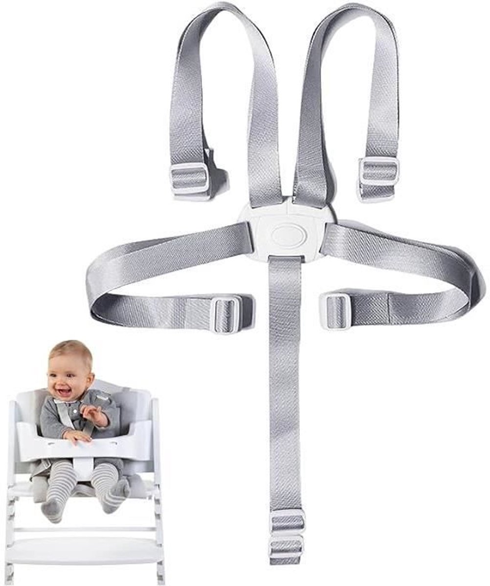 Vijfpunts veiligheidsgordel voor kinderwagen, veiligheidsgordel voor kinderstoel, veiligheidsgordel voor baby's, autogordel