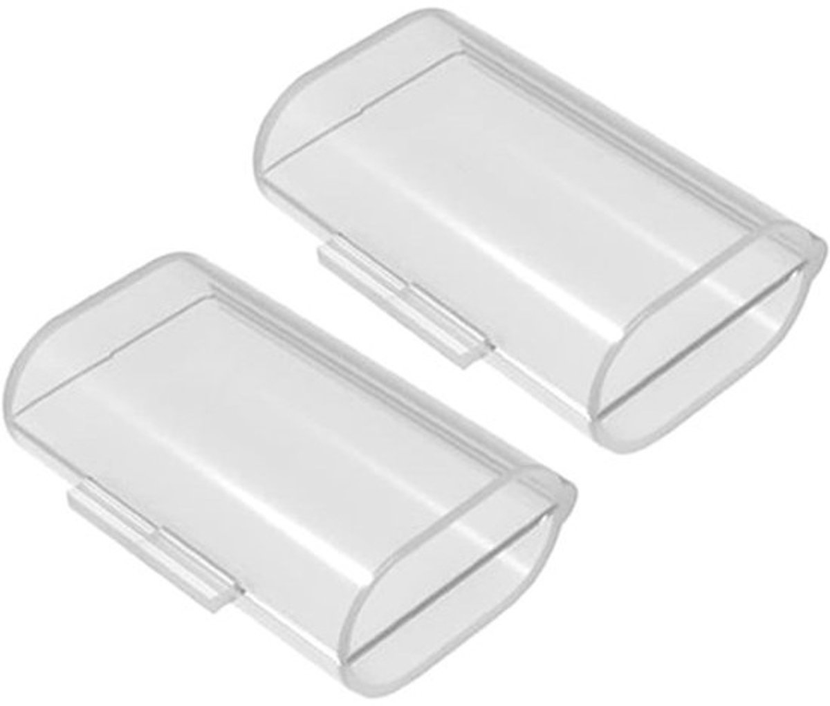Batterij Opberger - Batterij Houder - Batterijen Organiseren - Compact Formaat - 5.3 x 3.5 x 1.8 cm - Transparant