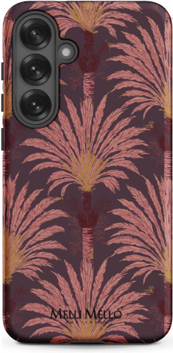 Melli Mello Telefoonhoesje Crimson Palm (Tough Case) - Samsung Galaxy S25 Plus