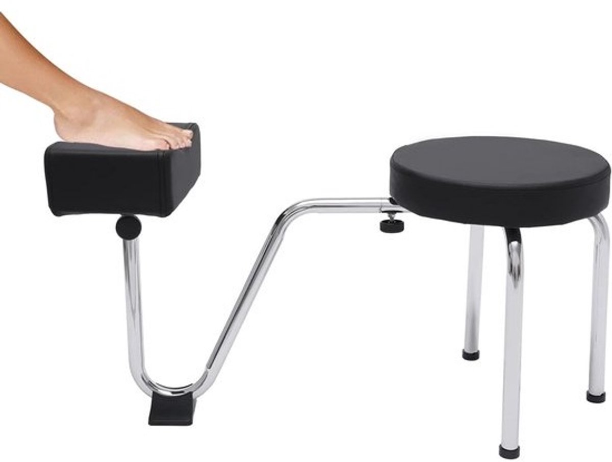 Professionele Pedicure Kruk met Verstelbare Voetensteun voor Nagelstudio en Schoonheidssalon