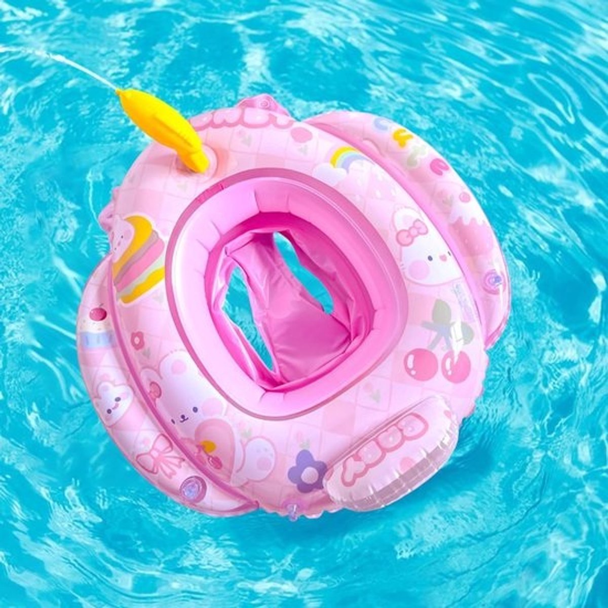 Opblaasbare Zwemring met Veiligheidsstoel en Waterpistool voor Peuters (1-5 jaar)