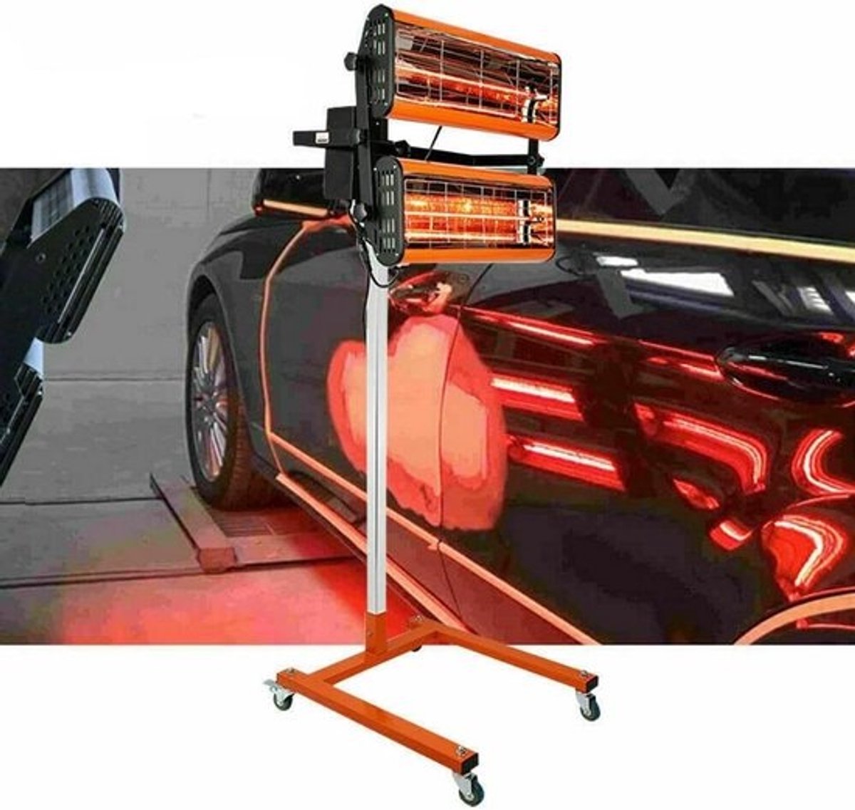 Infrarood Lakdroger 2000W met Timer - Professionele Drooglamp voor Auto Carrosserie