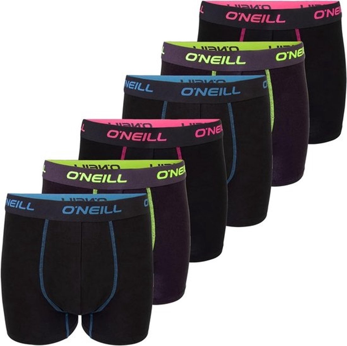 Heren Boxershorts Set van 6 - Katoen Elastische Tailleband - Zonder gulp - Comfortabele Onderbroek