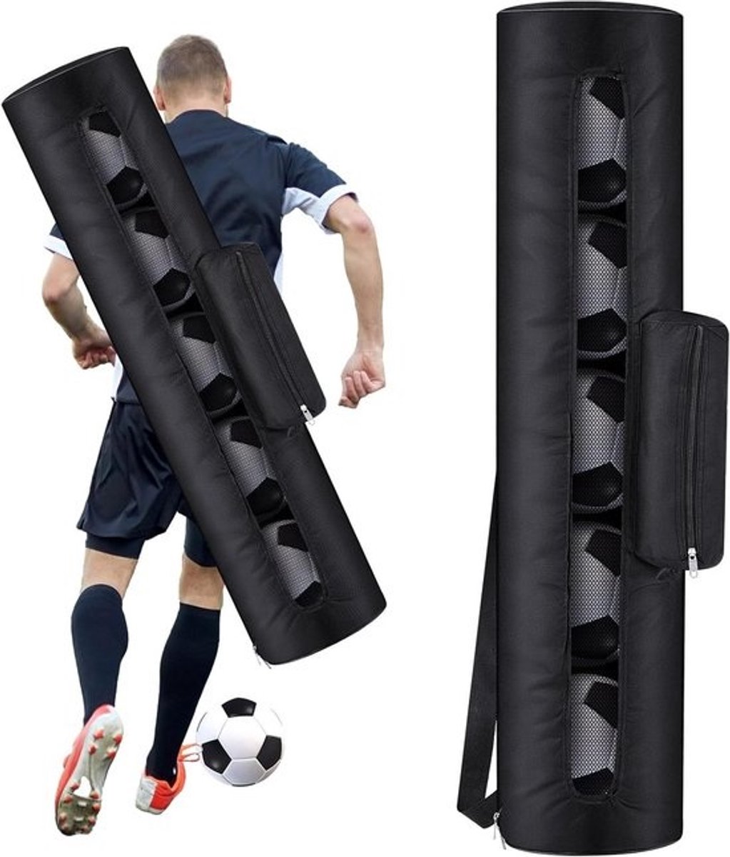 Net Bal Tas voor 5 Voetballen - Coaching en Sportaccessoires met Verstelbare Schouderband