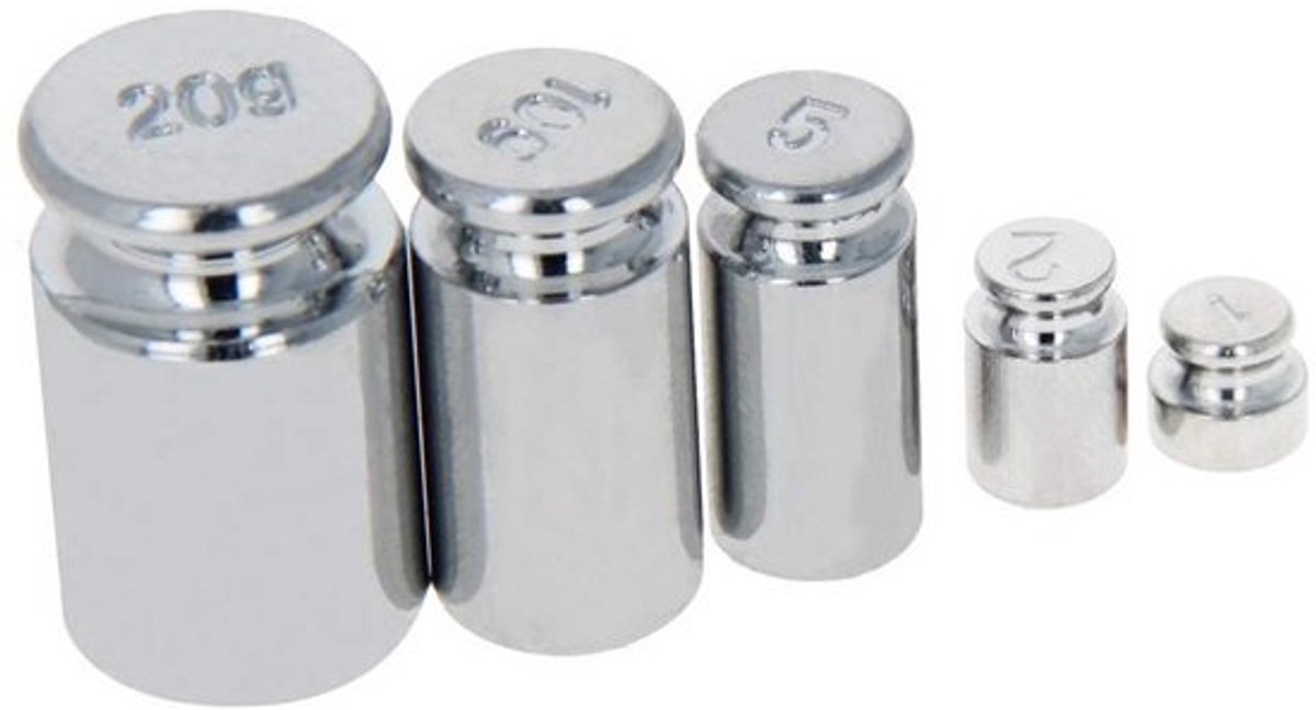 Precisie Kalibratie Gewicht Set 1g t/m 20g voor Digitale Balans Weegschalen - M2