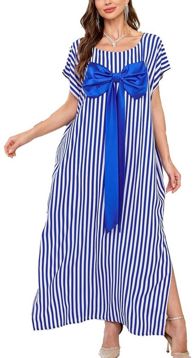 Lange Bohemian Kaftan Strandjurk Kimono Badpak Cover-up Plus Size
