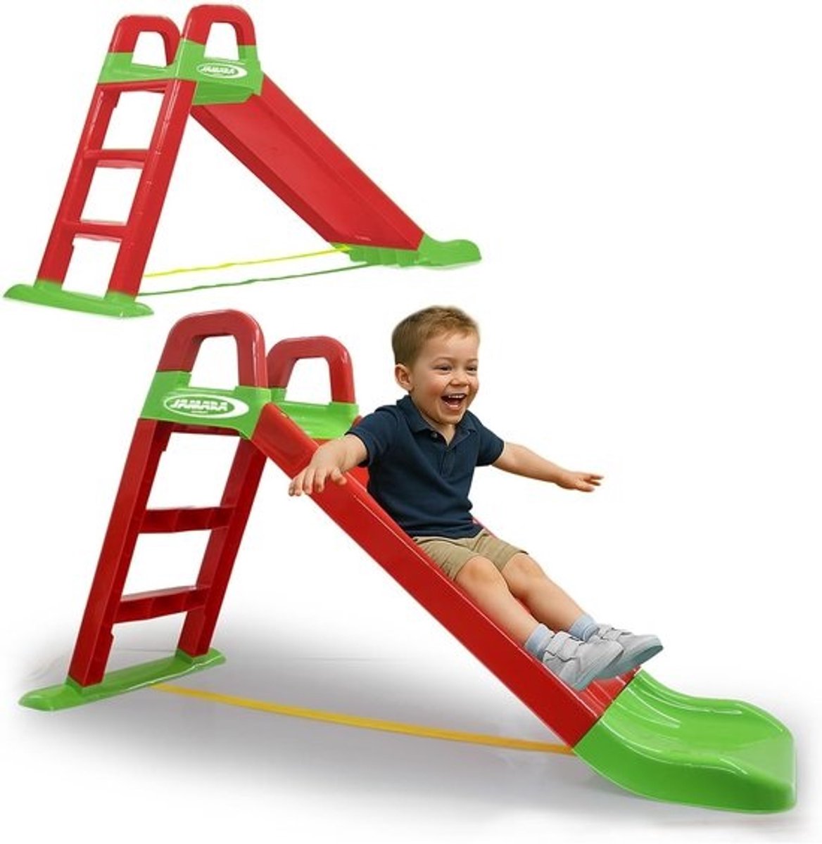 Kinder Glijbaan - Speelgoed glijden - Buiten spelen - Zachte landingsuitloop - 145 cm - Rood