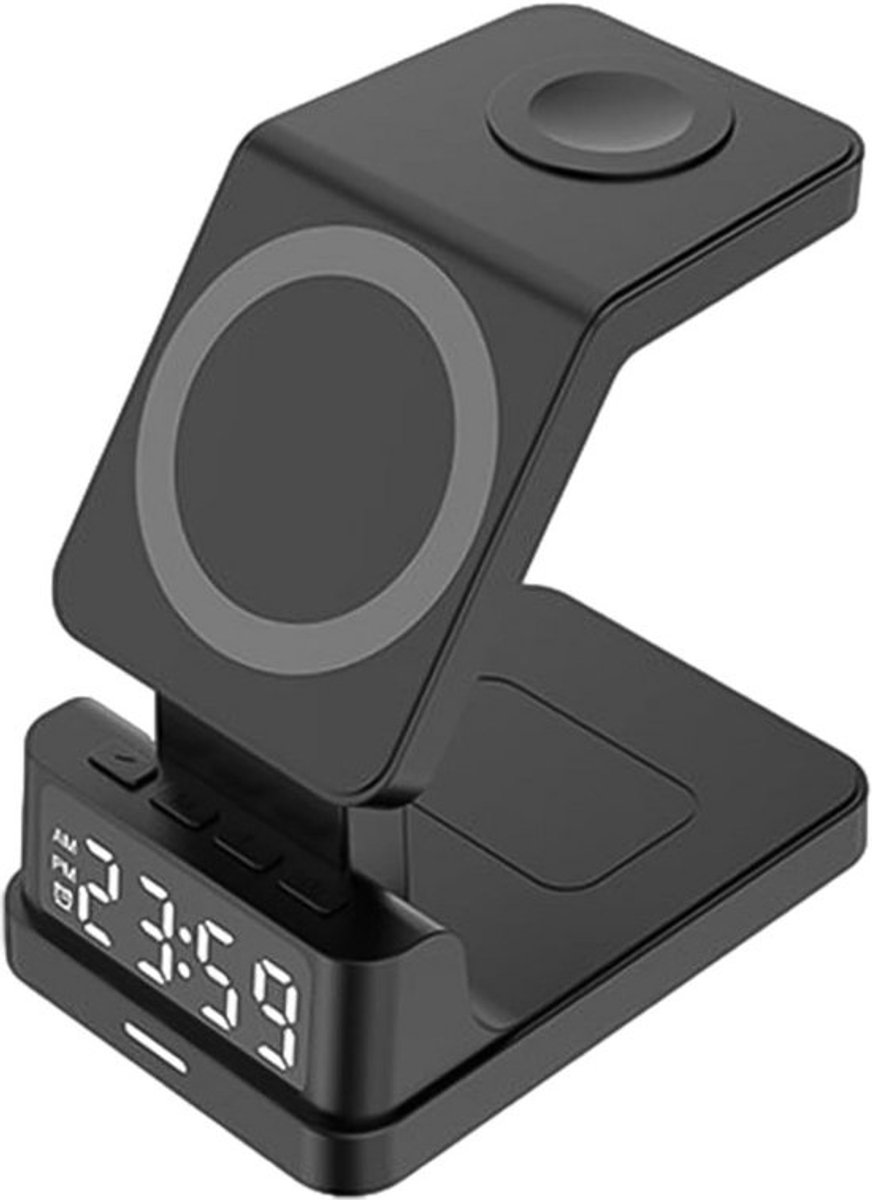 Wireless oplader met wekker en magnetische docking 15 watt