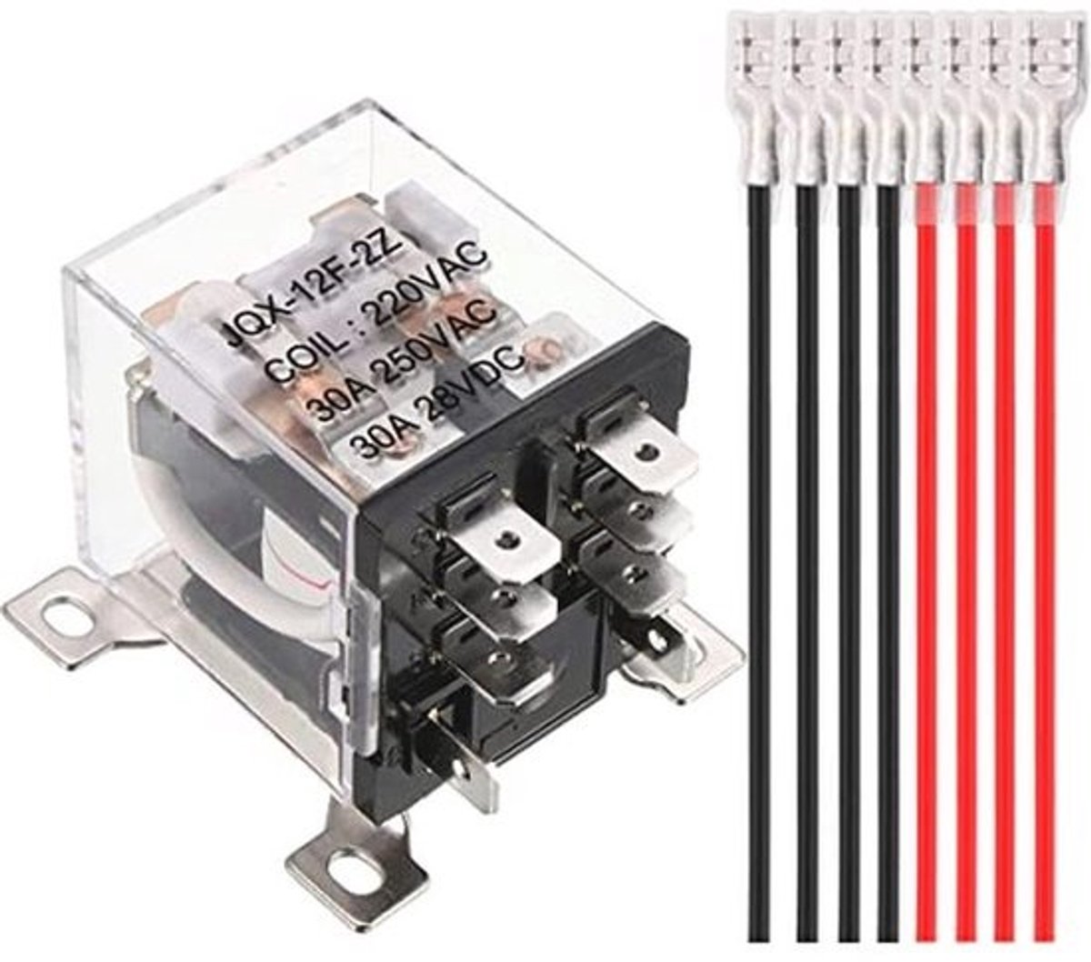 Hoogvermogen AC 220V Relais 30A DPDT 8-pins voor Automatisch Regelsysteem