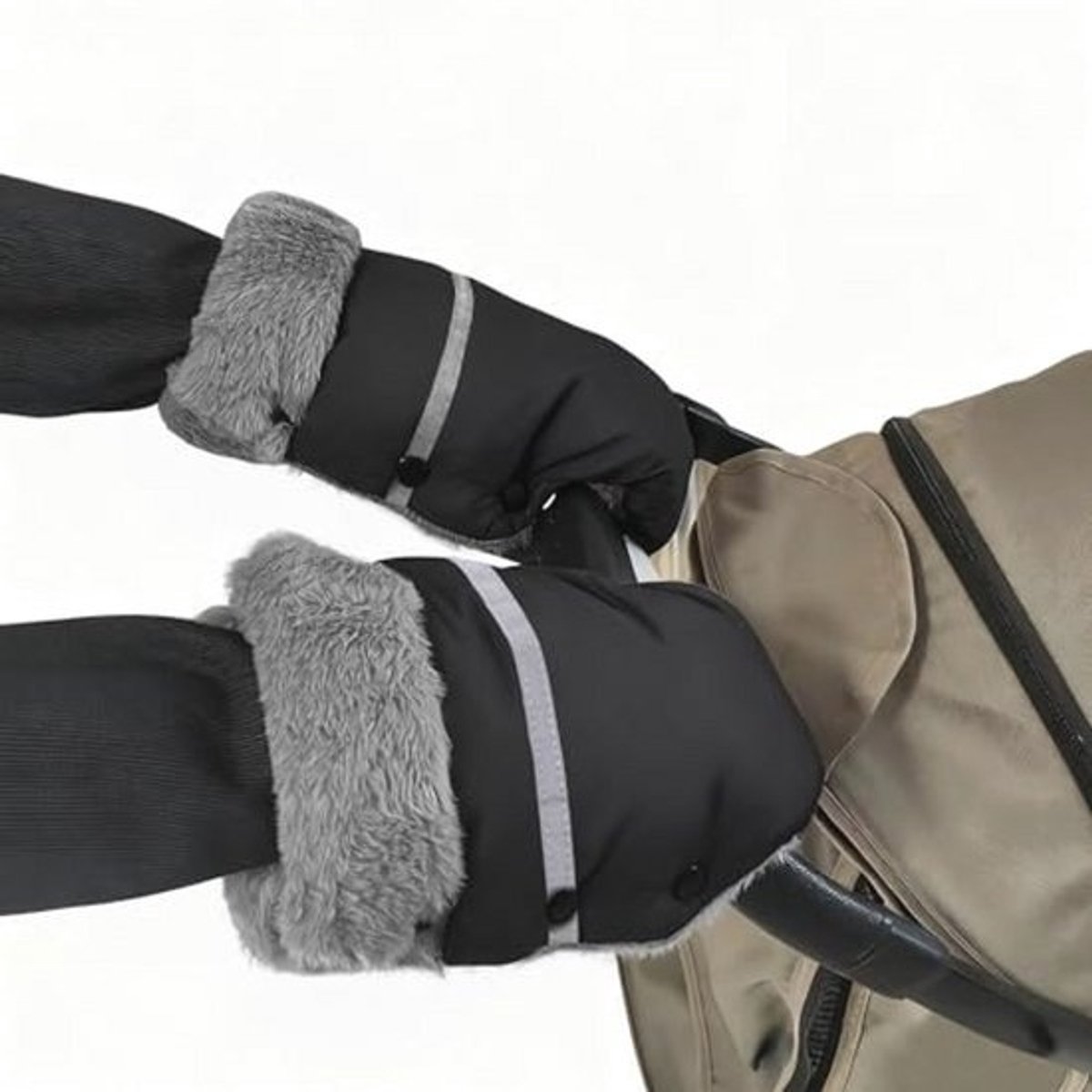 Waterdichte en Winddichte Handmuff voor Buggy's en Kinderwagens - Fleece Gevoerde Handwarmer