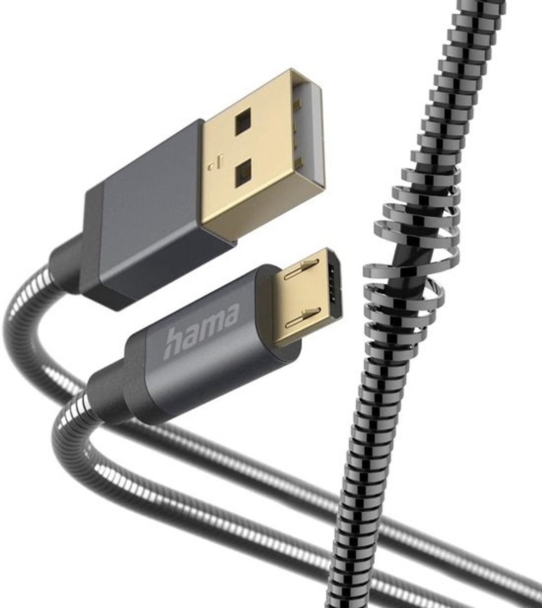 Robuuste Metalen Micro-USB Kabel - Oplaad- en Datakabel 1.5m voor Smartphones/Tablets