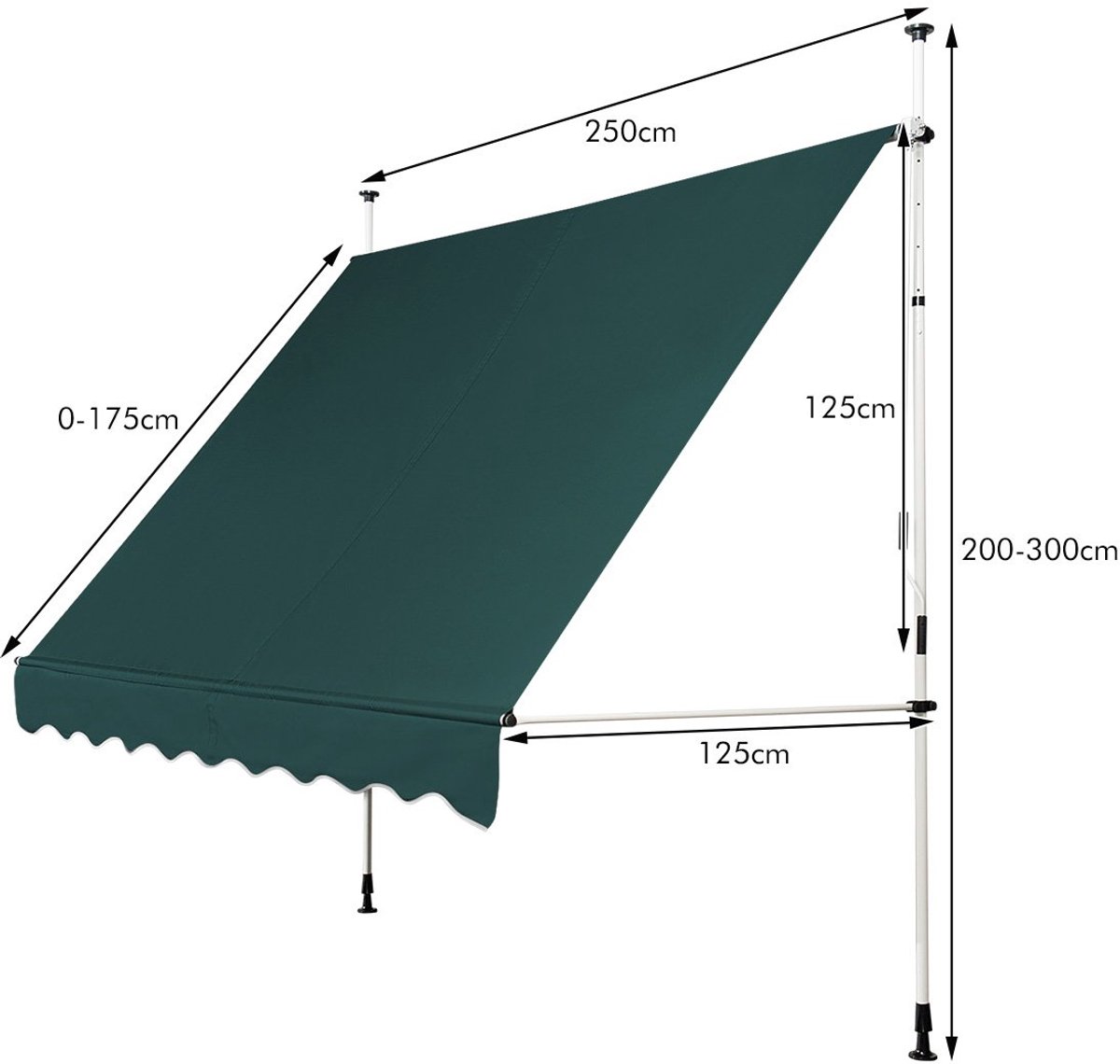 SureDeal® - Luifel - Brede Klemmarkies Boren - Groen