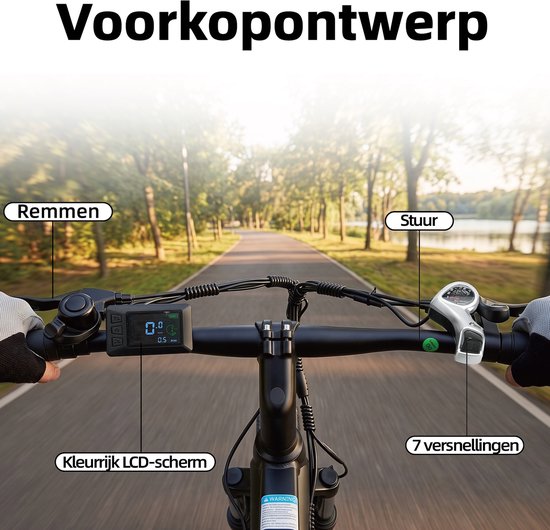 BEKUP V2 E-bike - 25 km/u - 26inch - 75km actieradius - 250W motor - 36V 14.5Ah accu - grijs — afbeelding 2