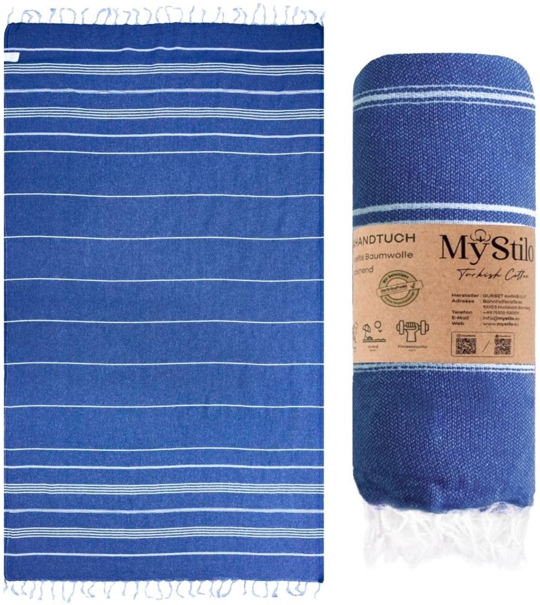 MyStilo® XXL Saunahanddoek Hamamdoek - Groot, Zacht Badhanddoek 100x200cm, Sneldrogend - ShopVlot