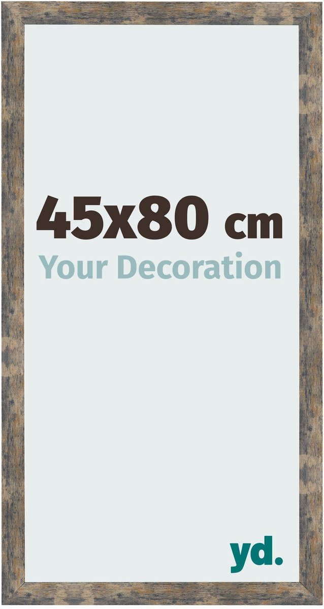 Your Decoration - Fotolijst 45x80 cm - MDF - Blauw Goud Gemeleerd - Bologna
