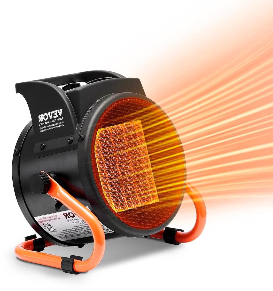 Broeikasverwarming - Kleine ventilator - Planten Groei - Snelle Verwarming - 2000W - Zwart