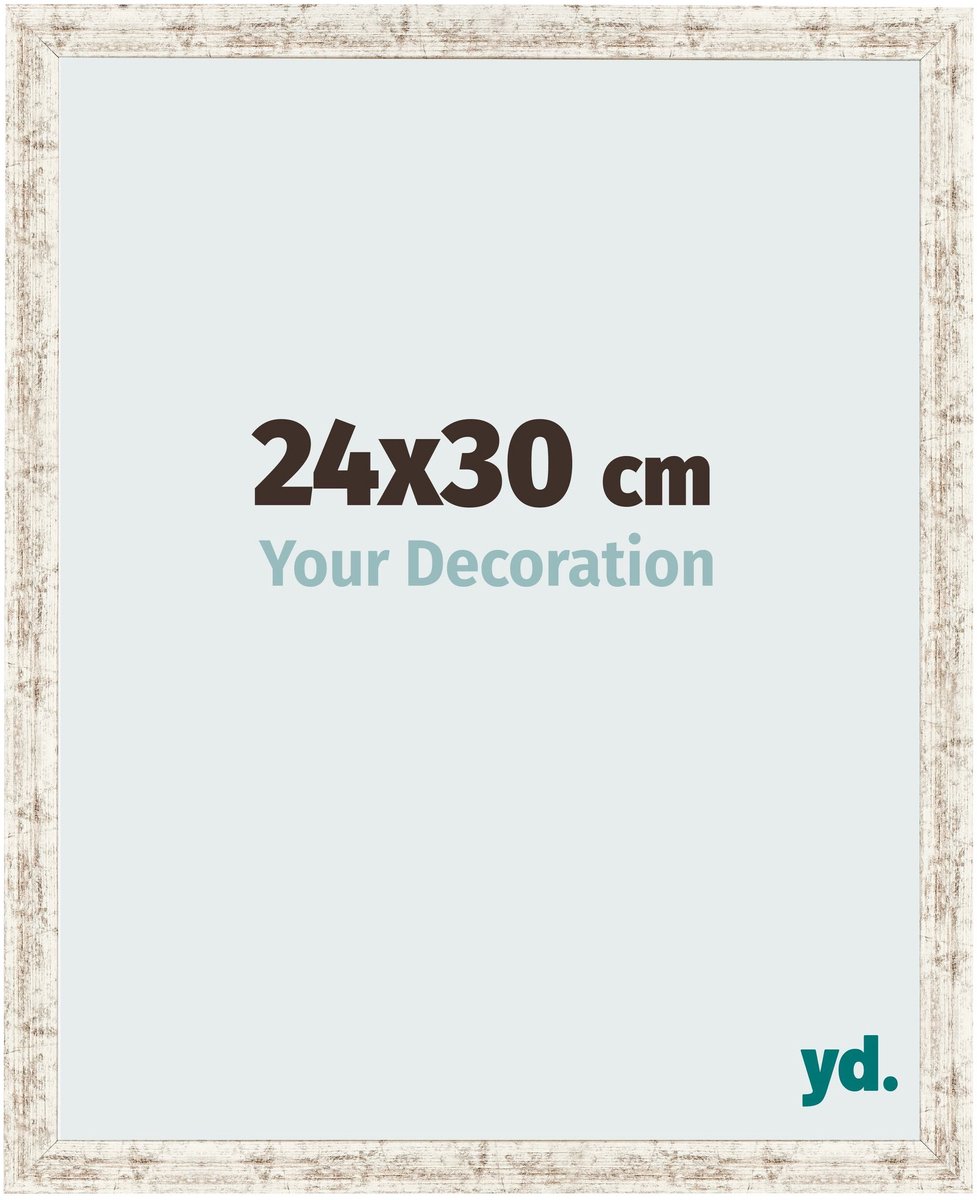 Your Decoration - Fotolijst 24x30 cm - MDF - Wit Vintage - Bologna