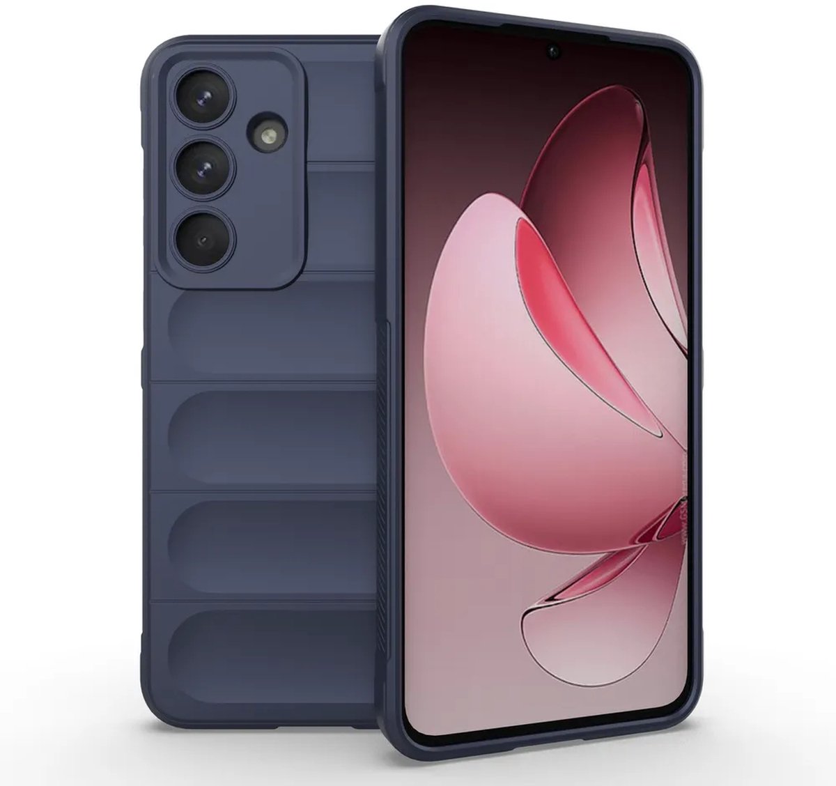 MobyDefend Hoesje - Geschikt voor Samsung Galaxy S26 FE - TPU Gripcase - Blauw