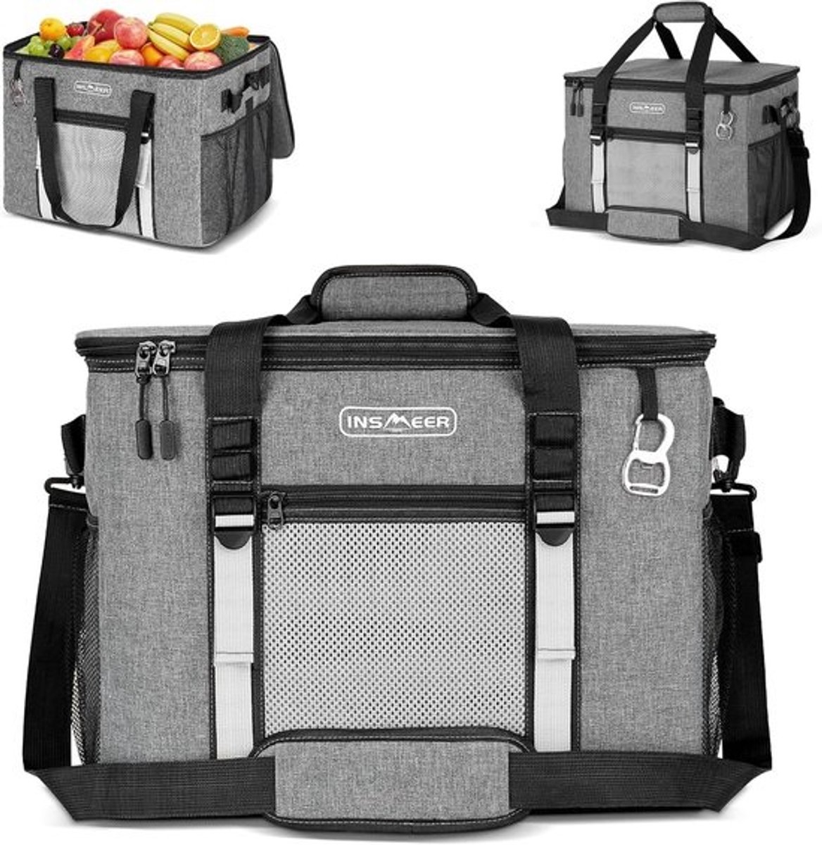 Grote Koeltas 50L voor Boodschappen & Picknick - Lekvrij & Thermisch Isolerend