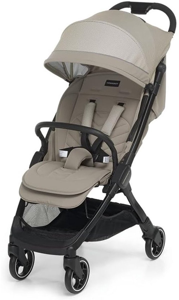 Lichtgewicht kinderwagen voor kinderen van 0-4 jaar met 1-handsluiting en verstelbare rugleuning