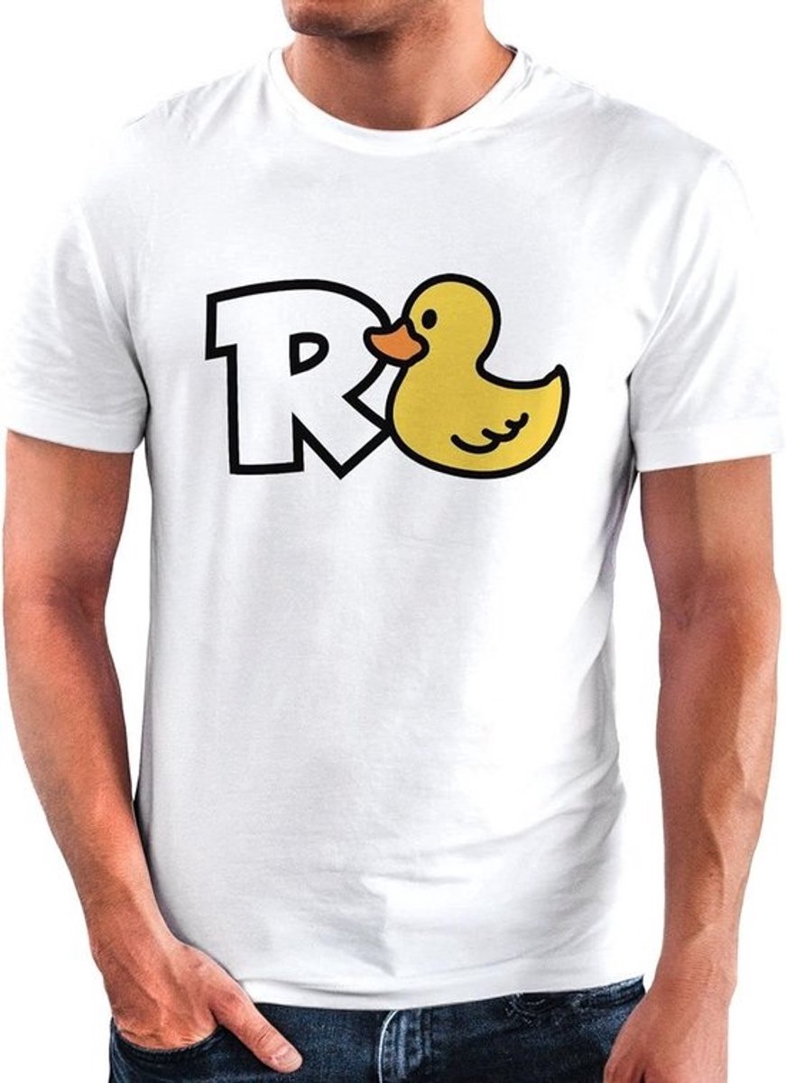 Grappig T-shirt Man met Eend Motief - Cadeau voor Pensioen