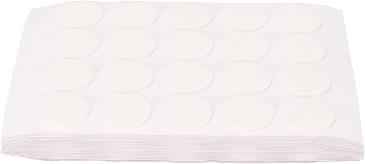 200 Stuks Kaarsen Wick Stickers voor DIY Kaarsen Maken, Ronde Transparante Lijm voor Sterke Hechting en Geen Restjes