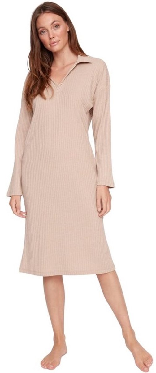 Dames Mini Bodycon Crew Neck Knitwear Jurk - Perfecte Keuze voor Casual en Kleding