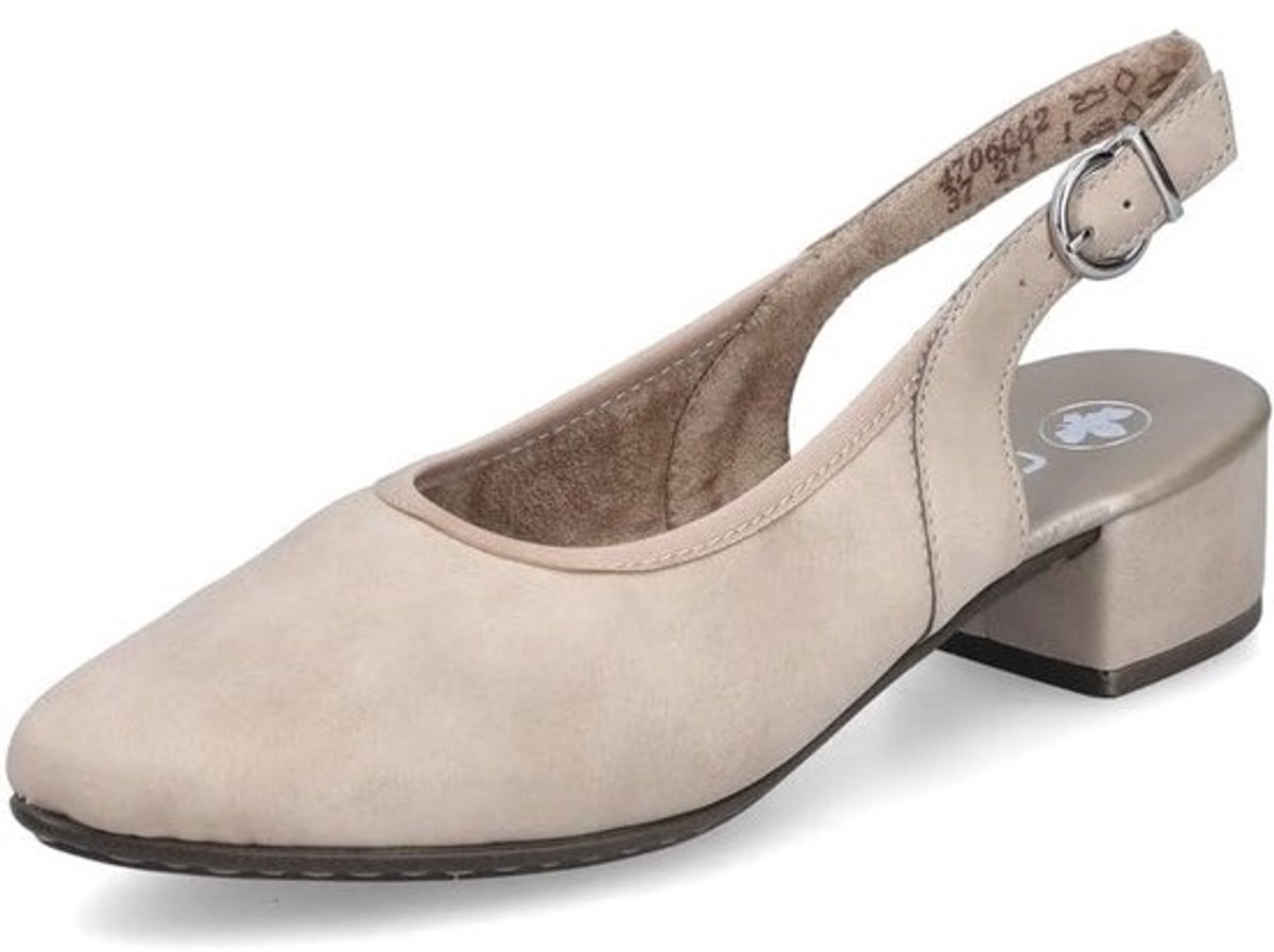 Dames Sling Pumps - Klassieke Schoenen - Feestelijke Gelegenheden - Lichtgewicht Flexibel Comfort - Champagne