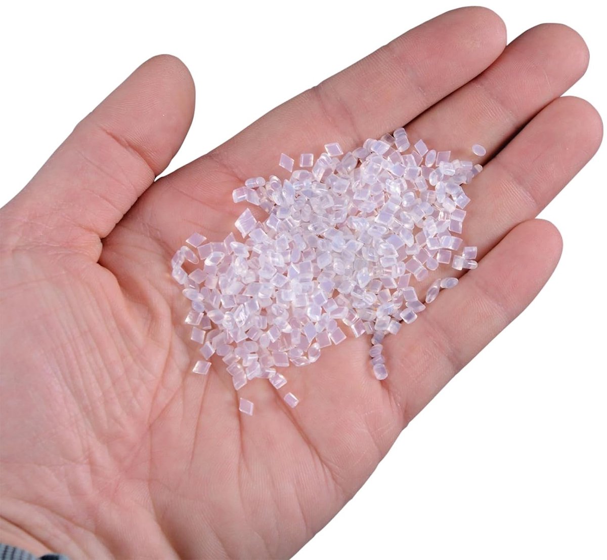 Keratin Granules voor Haarverlengingen, Transparante Accessoires, Lijmpellets voor Herstel en Rebonding, 100 g, Ideaal voor Haarstyling en Verlengingen
