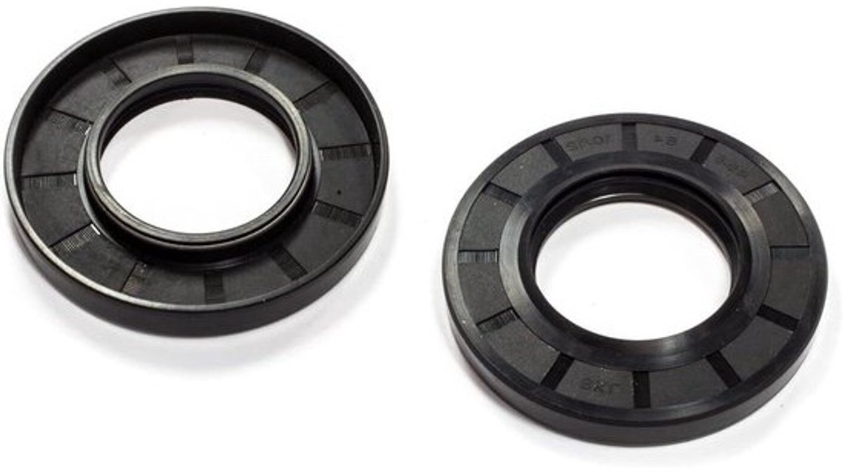 Wasmachine Lager Kit - Afsluitring Set - Wasmachine Reparatie - Waterdichte Afdichting - 45.5 x 84 x 10/12mm - Zilverkleurig