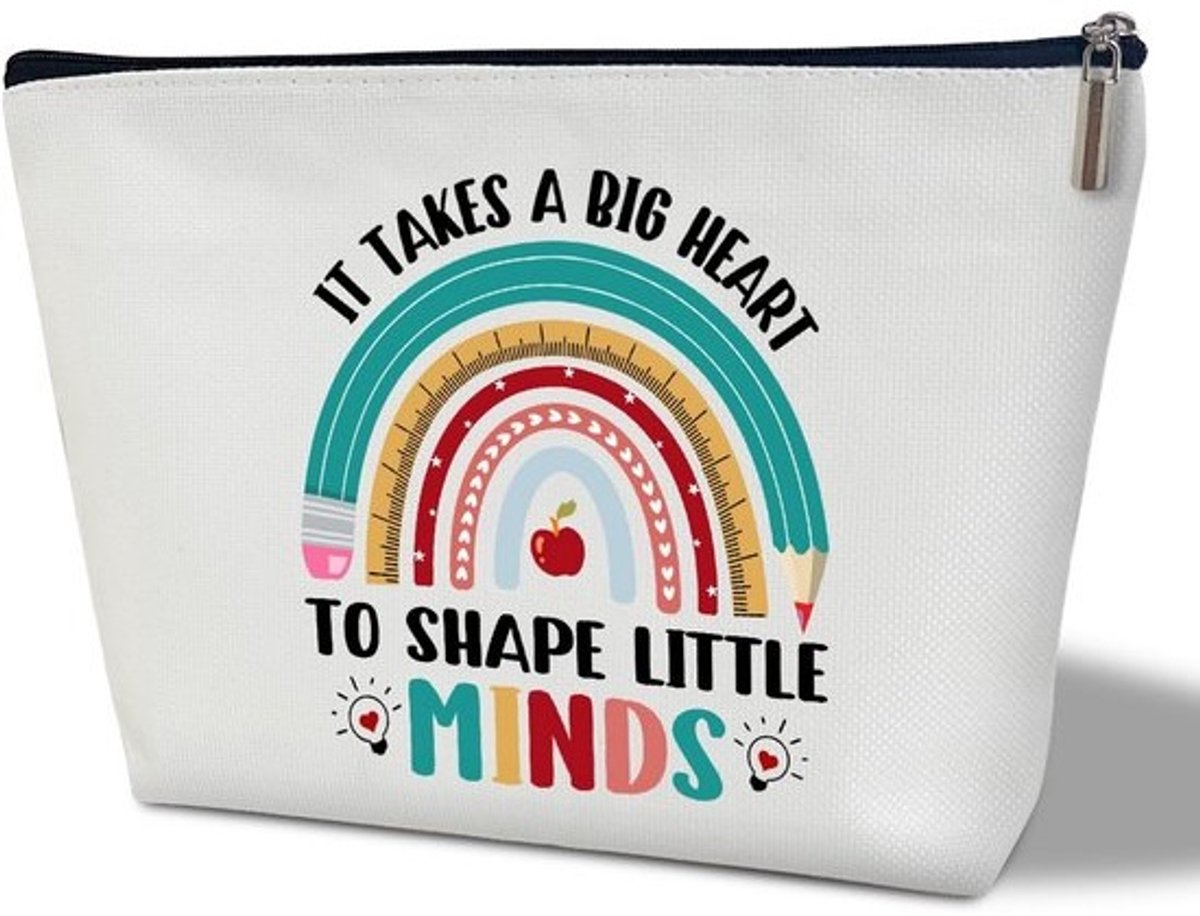 Multifunctionele Regenboog Make-up Tas voor Leraar Cadeau en Reisaccessoires