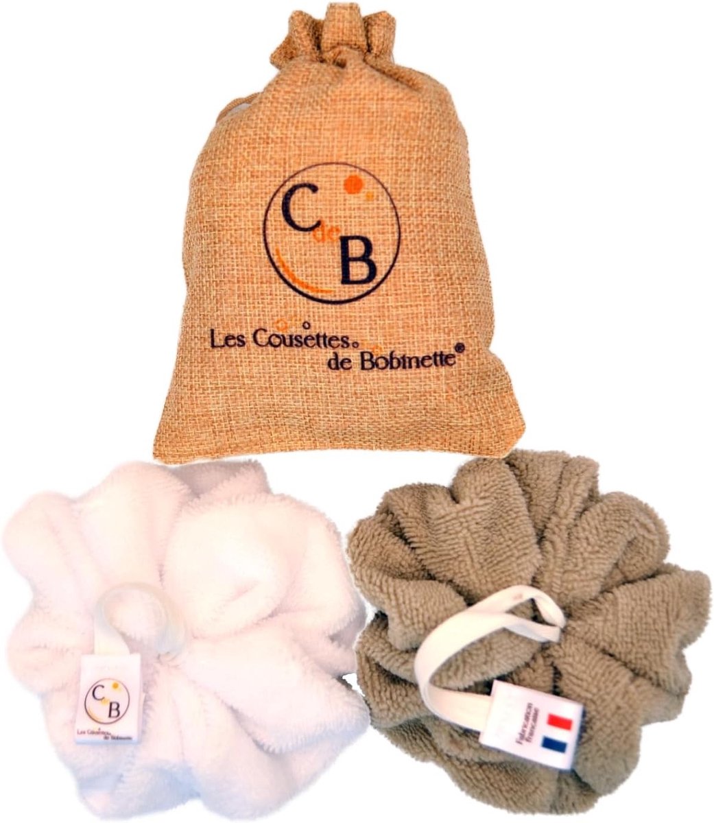 Douchebloemen - Cappuccino Wit - - Bamboe - Voor Alle Huidtypes