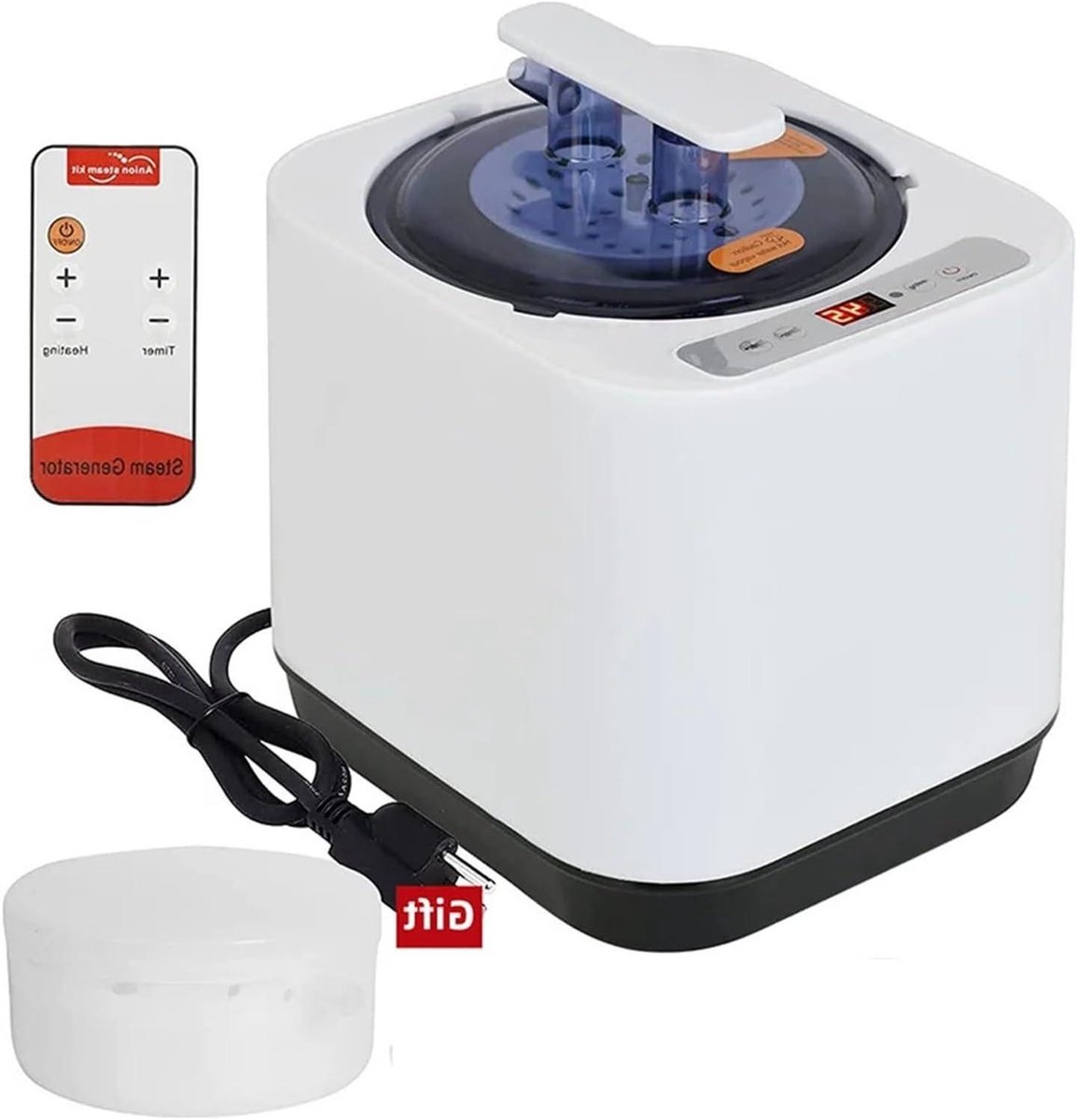 Stoomgenerator Sauna - Stoomketel - Thuis Ontspannen - Roestvrijstaal 304 - 2 Liter - Zilver