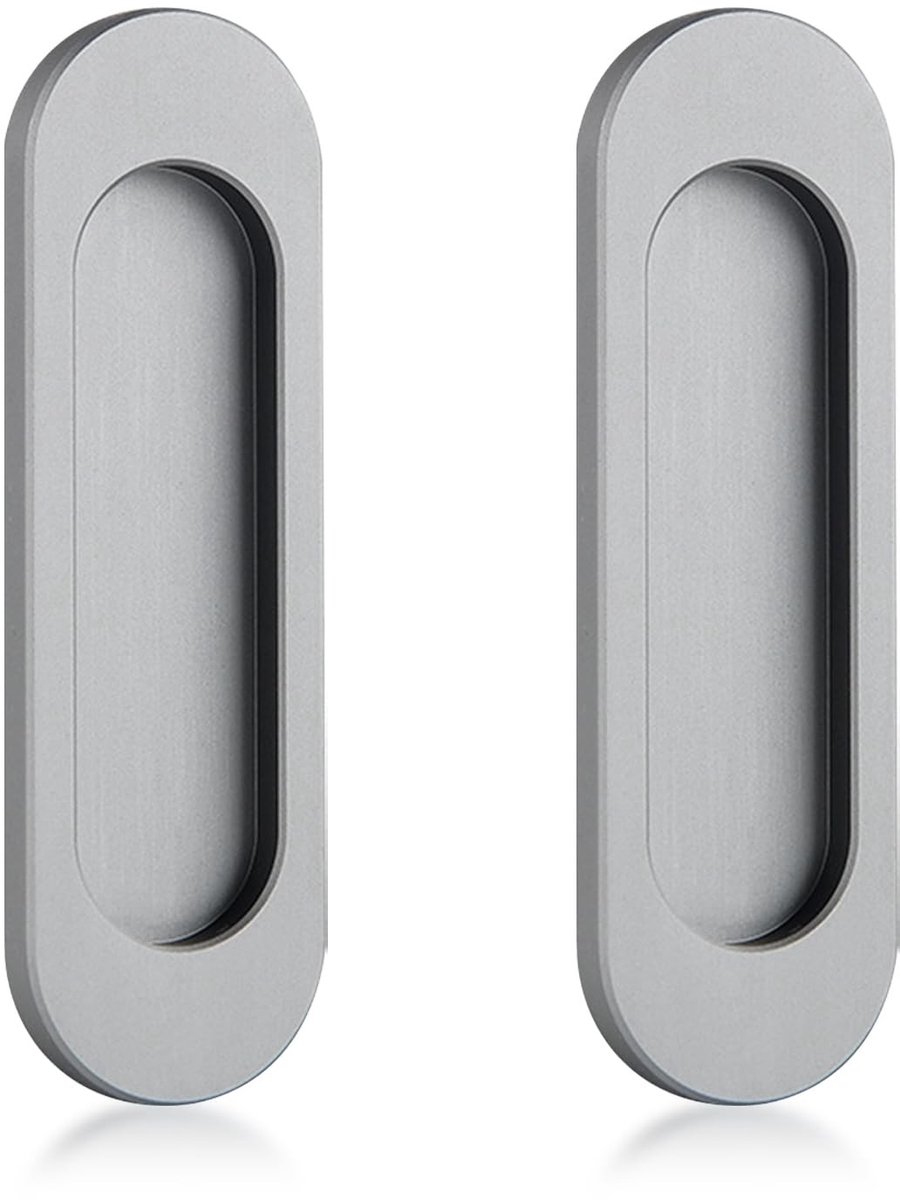 Dailygoods- Deurgrepen Aluminiumlegering - Schuifdeurgrepen - Handgrepen - Deurknoppen - 2 Stuks - Modern Design 30 x 100 x 6 mm - Deurgreep