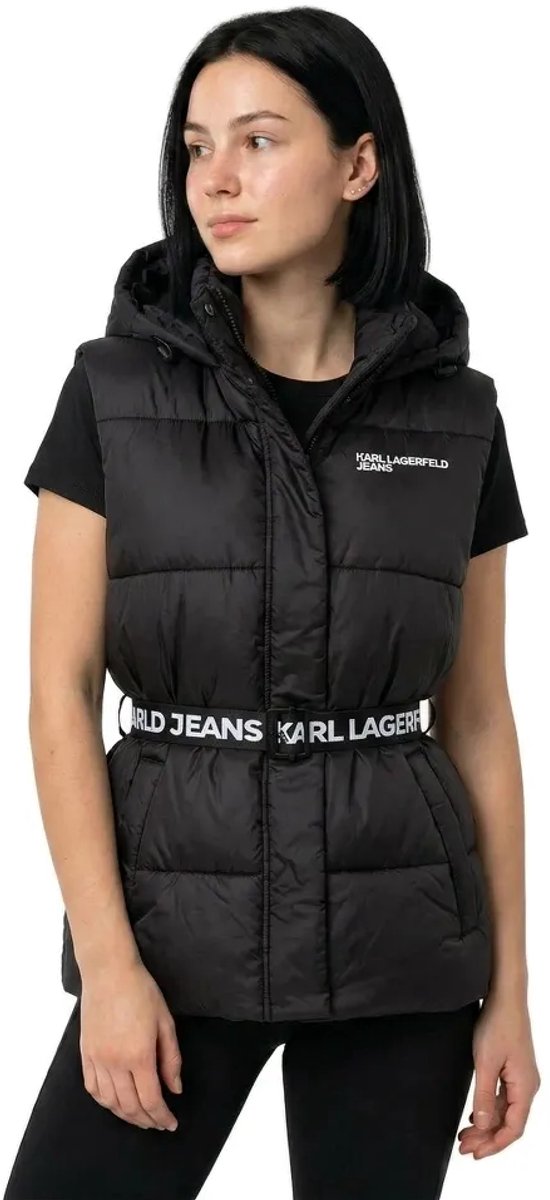 Karl Lagerfeld Jeans A3w15025 Belted Puffer Vest Zwart M Vrouw
