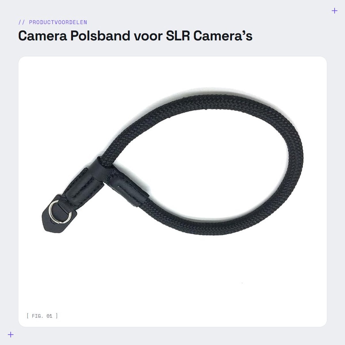 Dailygoods - Camera Polsband voor SLR Camera's