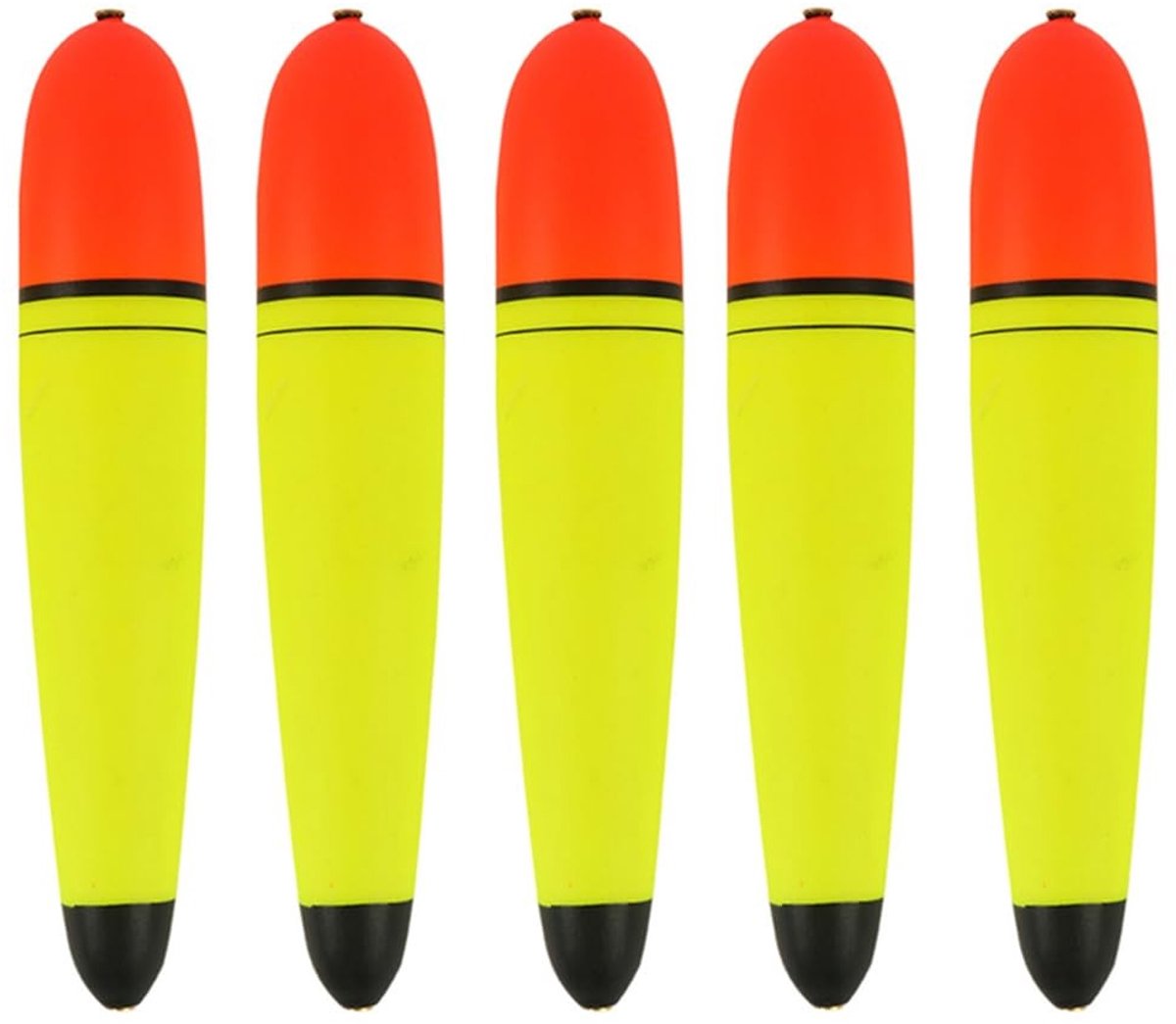 Dailygoods- Vissersbobbers 5 Stuks - EVA Schuim - Antislip - 20g/50g - Vivid Kleuren - Schokbestendig - Visfloat