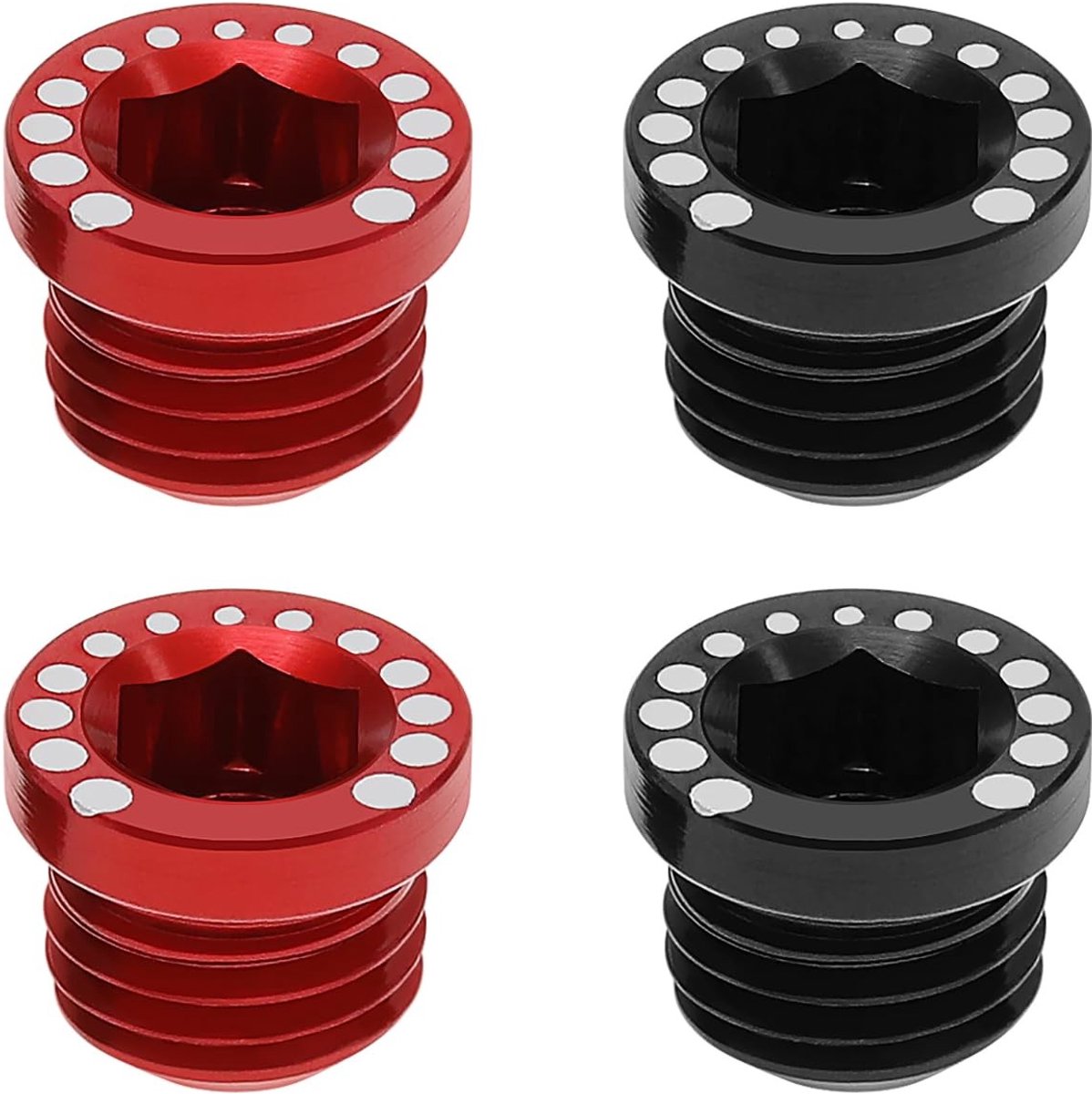 Dailygoods- Remschroef Aluminiumlegering - 4 Stuks - M10 Draad - Mountainbike/Racefiets - Lichtgewicht - Zandbestendig - Fietsschroef