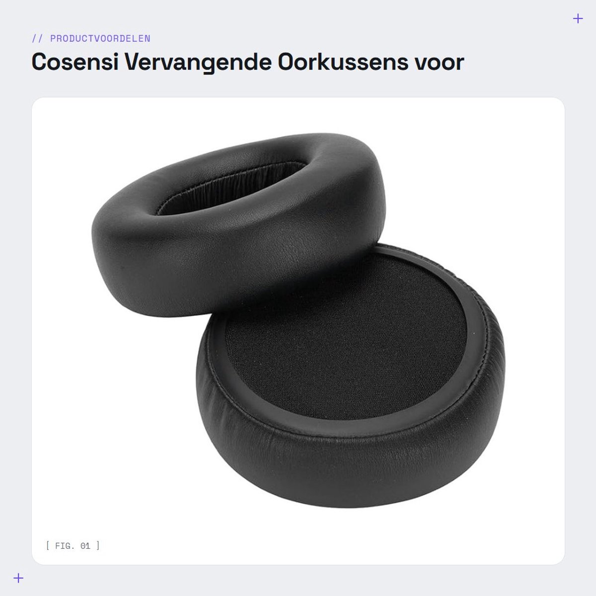 Dailygoods- Oorkussens Vervangend - Eiwitleer/Traagschuim - Voor RB-M700B/RB-M500B/RB-M300B - 2 Stuks - Duurzaam - Eenvoudig te installeren - Earpads