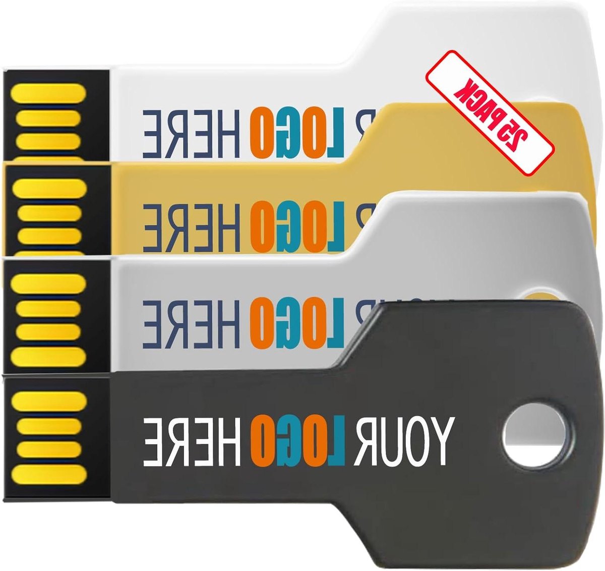 USB Flash Drives - Geheugensticks Thumb Drives - Bestanden Opslaan - Sleutel Vorm - 1 GB - Assorti
