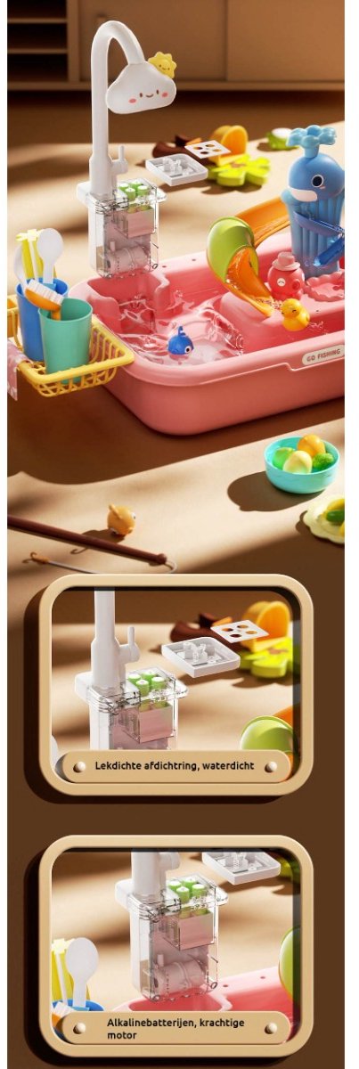 Eco Toys Roze Dolfijn Elektrische Watertafel — afbeelding 3