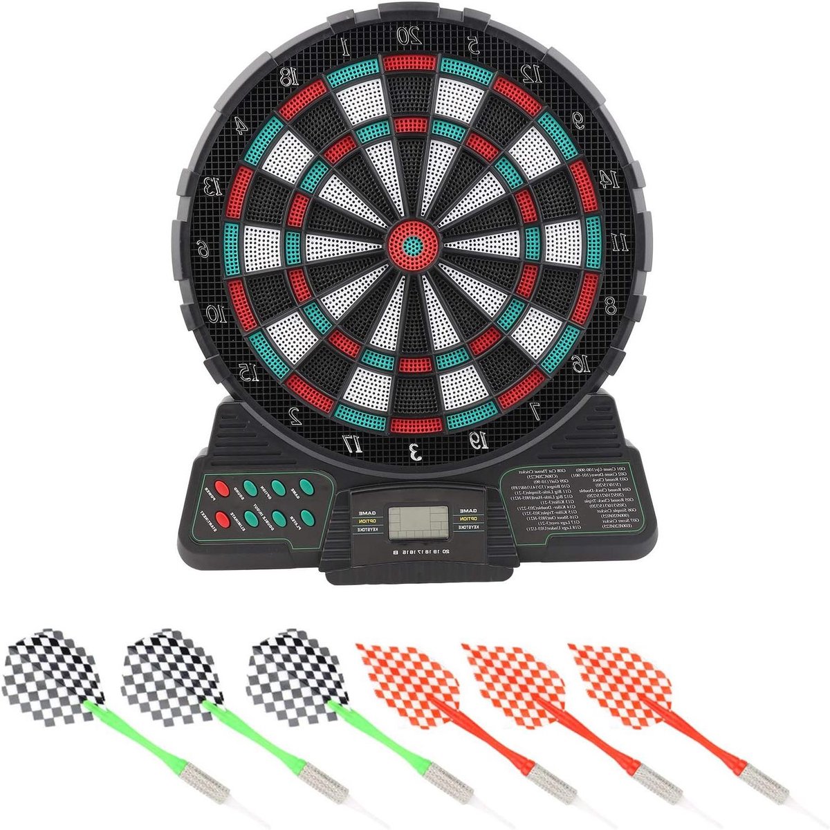 Elektronisch Dartbord - Dartspel Set - Indoor Entertainment - Automatische Score - 31 x 37 cm - Zwart