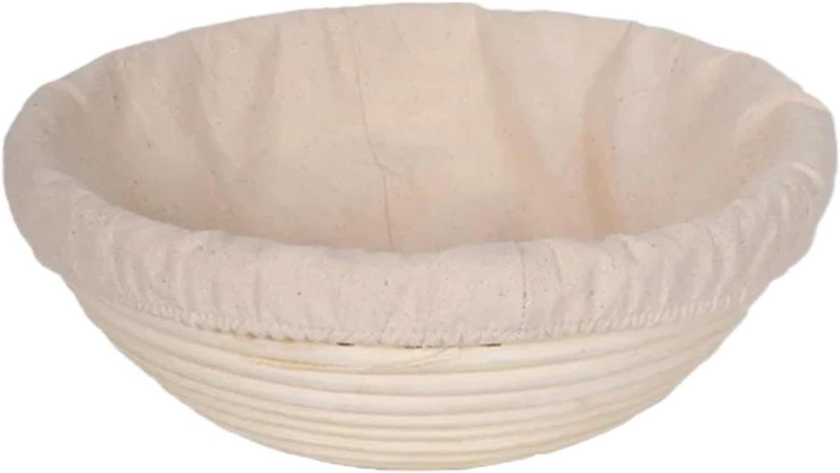 Rieten manden - Zuurdesem manden - Brood gisten - Natuurlijke materialen - 22 x 8.5 cm - Houtkleur