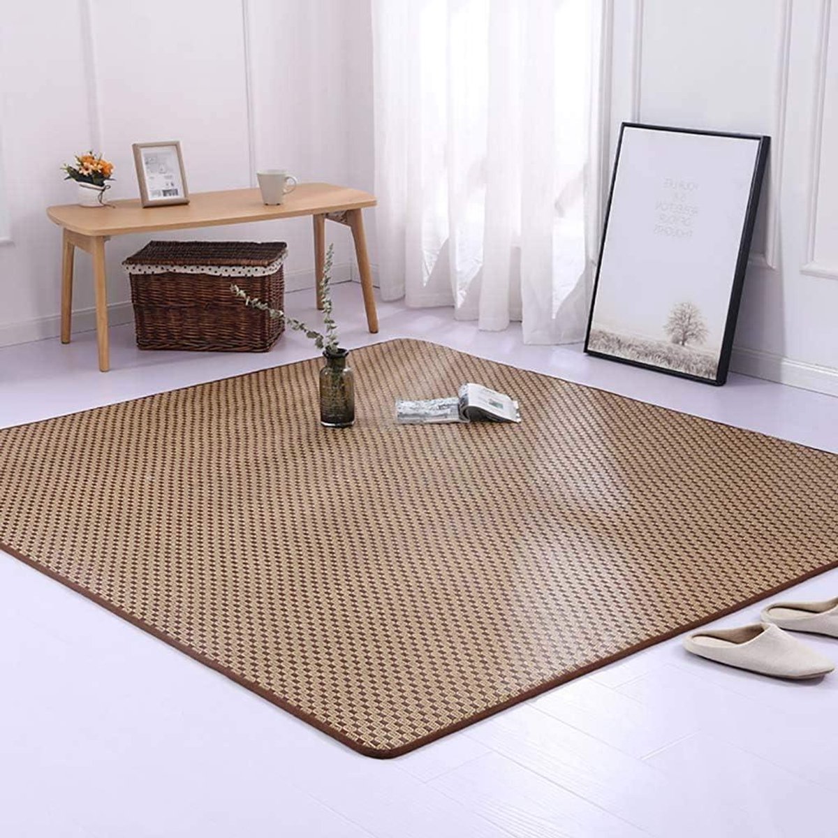 Vloermat - Zomerkleed - Koel Slapen - Antislip Onderkant - 80 x 180 cm - Zwart
