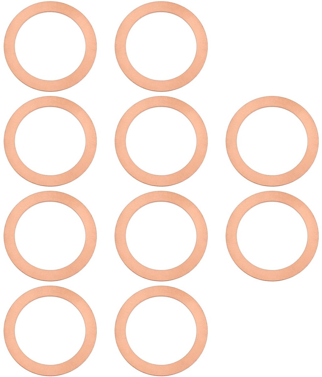 Dailygoods- Afdichtring 10 Stuks - Dichtingsring - Afdichtingskit - Afdichtingsring - Waterdicht - Koper 32x22x1mm - Dichting